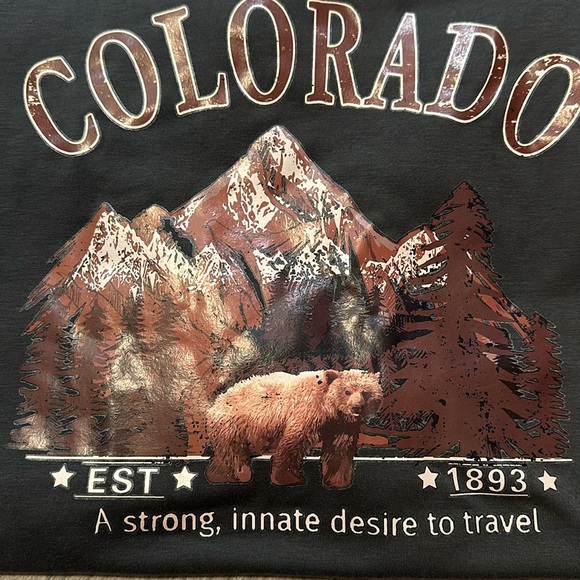 SHEIN Tops - SHEIN Colorado Graphic Tee Size Large NWOT